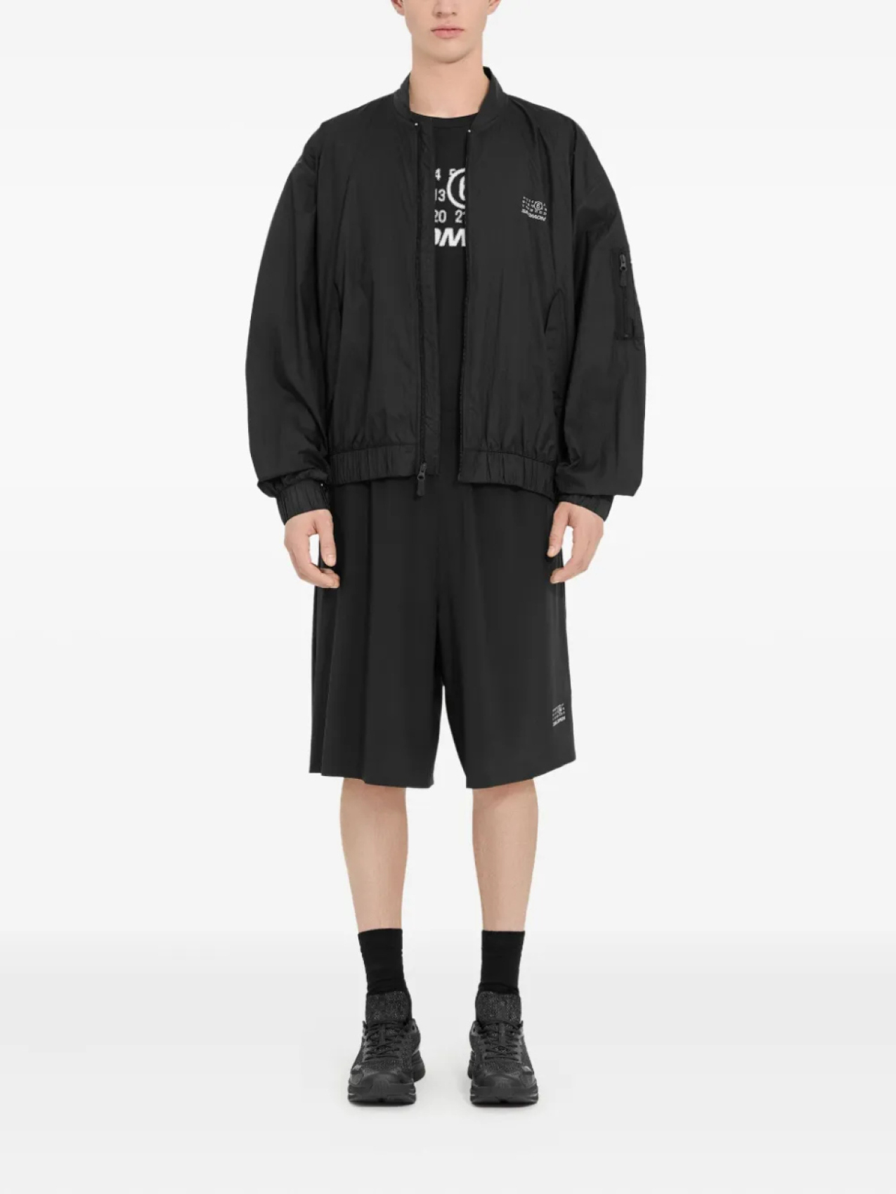 Куртка с принтом из коллаборации с Salomon MM6 Maison Margiela X Salomon, черный — фото 2