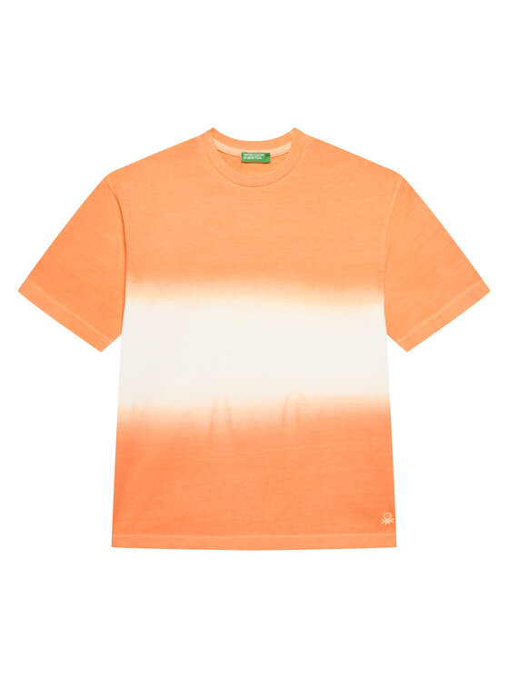 

Футболка regular fit 3NPDC10OL United Colors Of Benetton, оранжевый