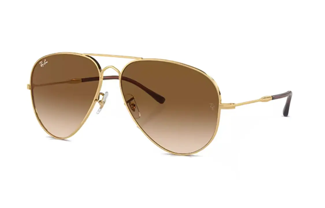 

RayBan Авиаторские солнцезащитные очки Metal Unisex Gold, Gold
