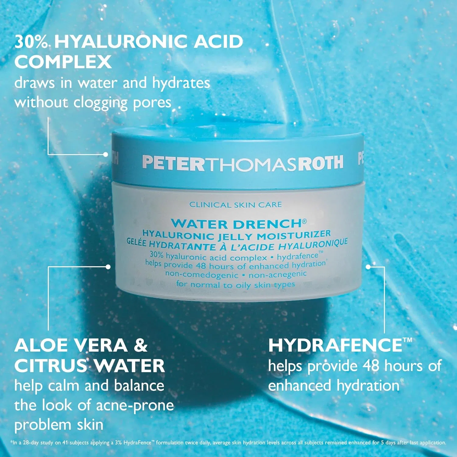 Крем для лица Peter Thomas Roth — Дневной Water Drench Hyaluronic Jelly Moisturizer, 50 мл — фото 4