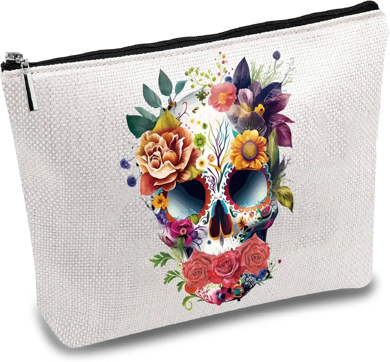 Косметичка CREATCABIN Rainbow Canvas с радужным принтом Creatcabin, Skull