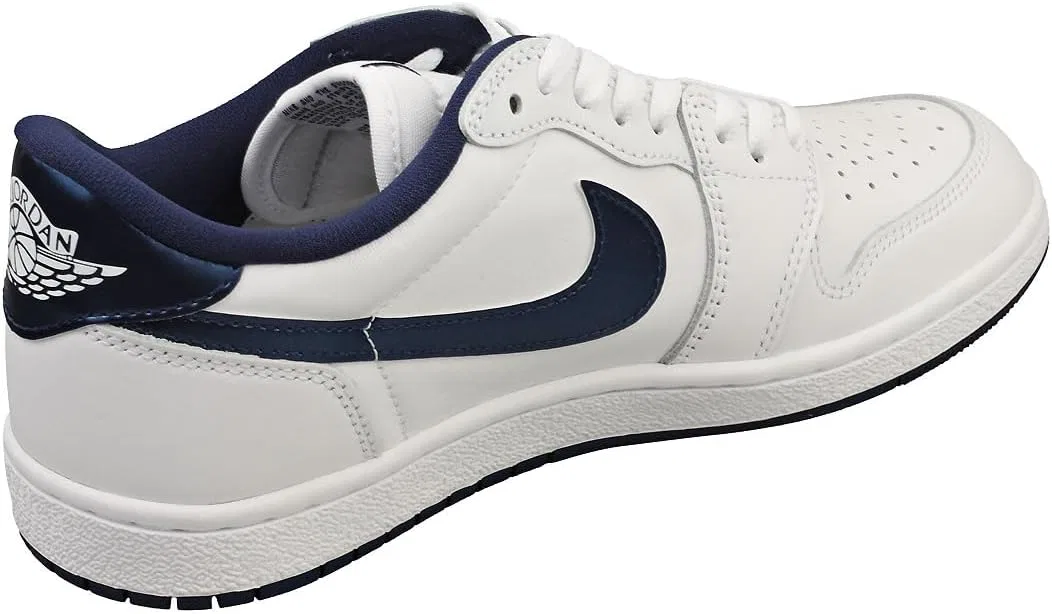 Кроссовки Nike Air Jordan 1 Low, белый/синий — фото 2