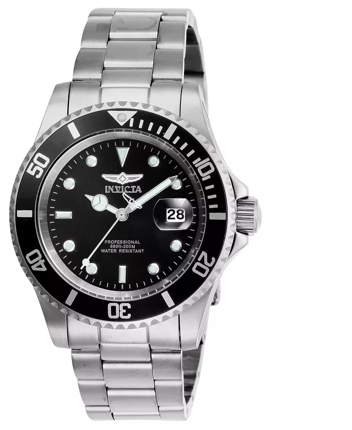 

Мужские часы Pro Diver Quartz 3 Hand с черным циферблатом, модель 26970 Invicta