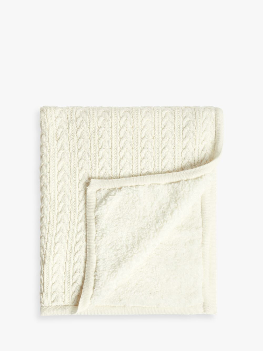 

Детское флисовое одеяло John Lewis Cable Sherpa, 100 x 80 см