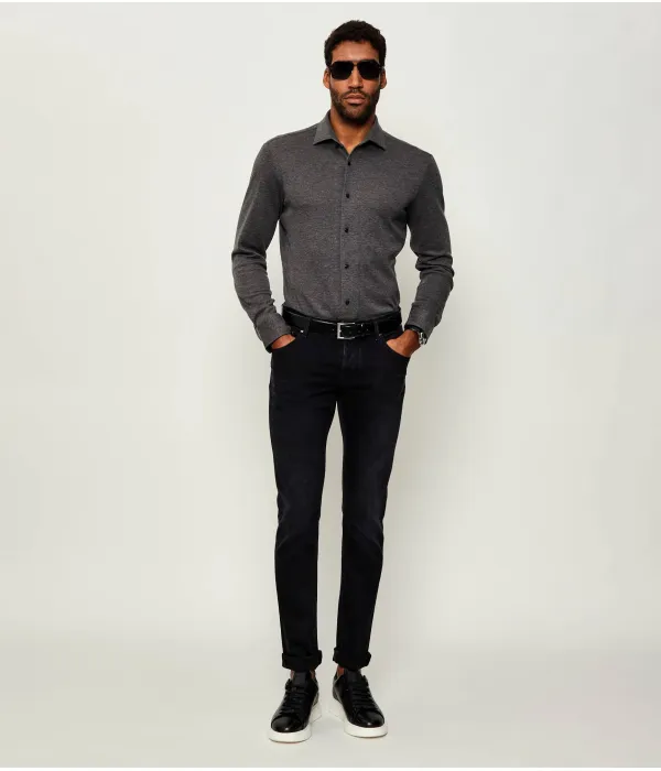 Рубашка h-rudy-1piece_db Slim fit Boss, серый — фото 2