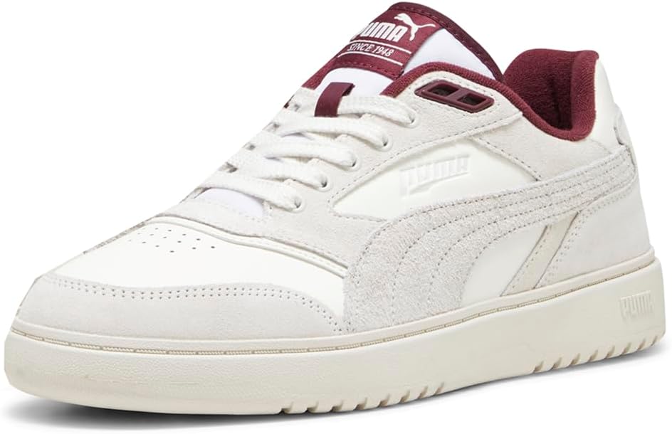 Мужские кроссовки PUMA Doublecourt PRM с шнуровкой, повседневные - белые — фото 2