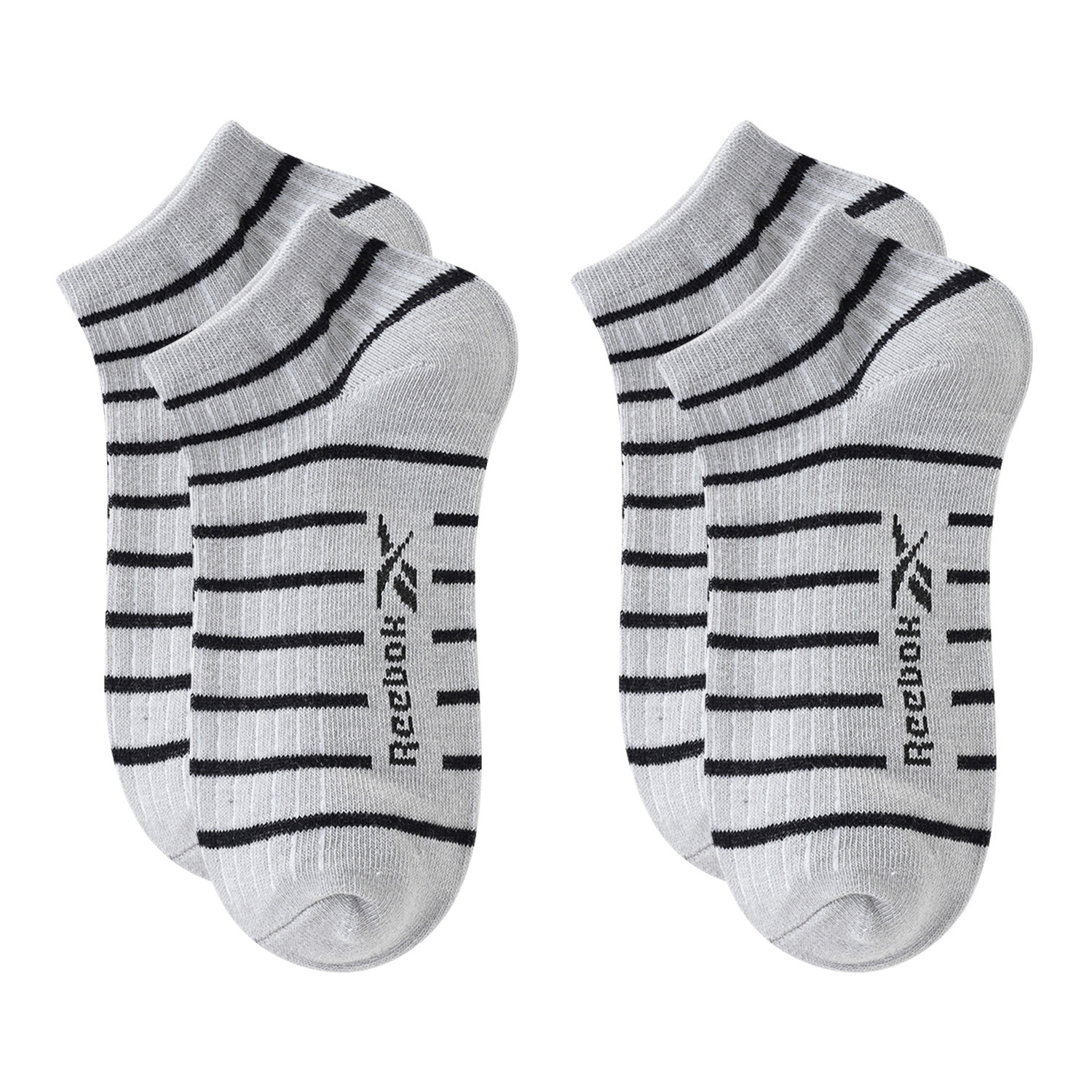 

Низкие носки унисекс 2 пары Reebok, светло-серый