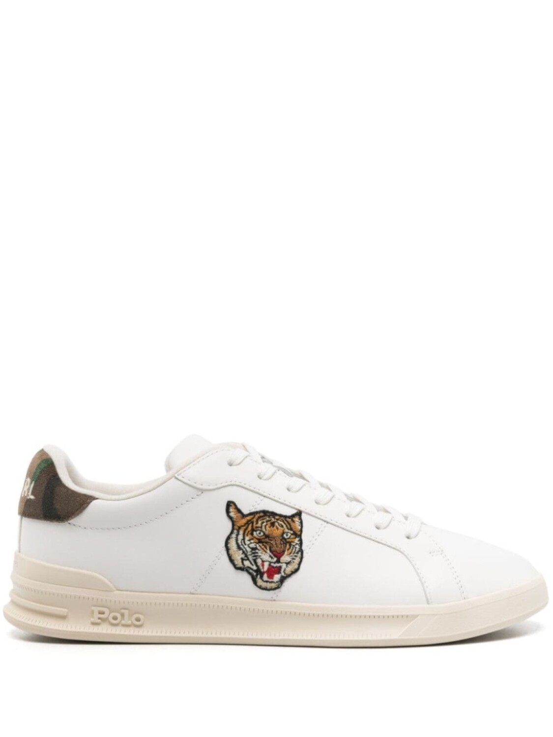 

Polo Ralph Lauren кроссовки с нашивкой, белый
