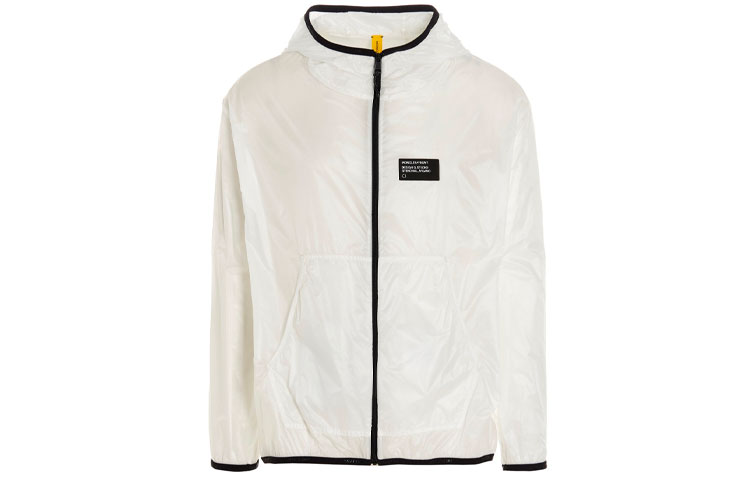 

MONCLER GENIUS Куртка-ветровка Moncler X Fragment с логотипом Хироси Фудзивары, White