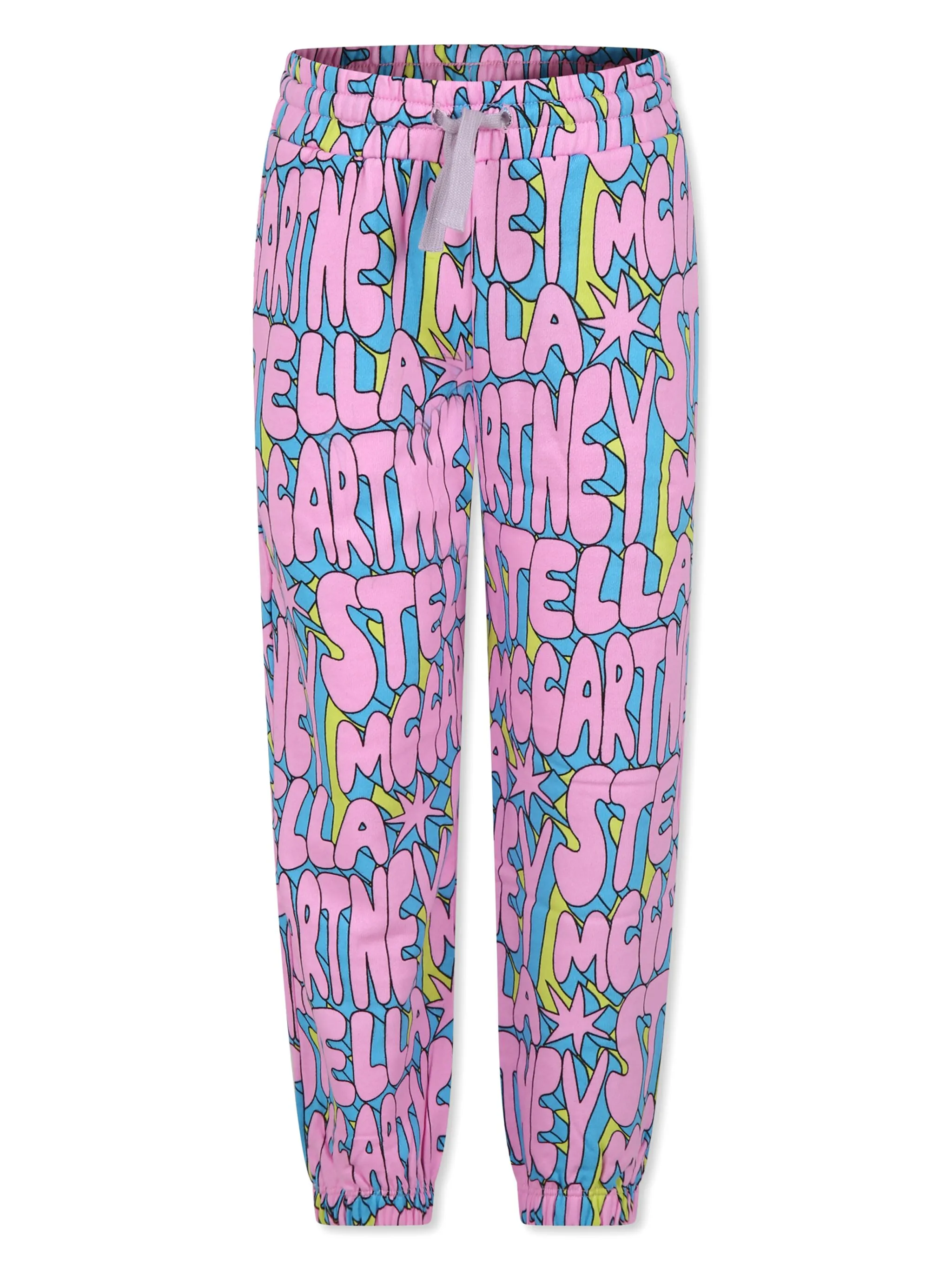 

Спортивные брюки из органического хлопка с логотипом Stella Mccartney Kids, розовый