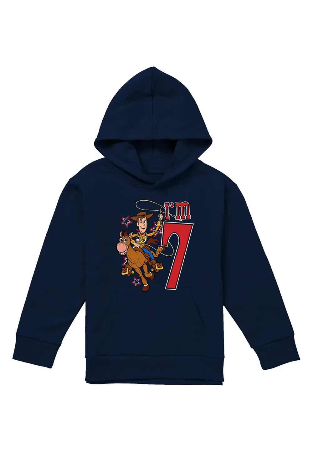 Детская толстовка Disney Toy Story Woody I'M 7, темно-синий — фото 4