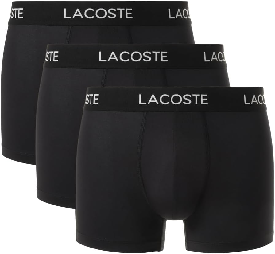 

Мужские хлопковые трусы-боксеры Lacoste с принтом «Анимация», 3 шт., Black With Black Waistbands