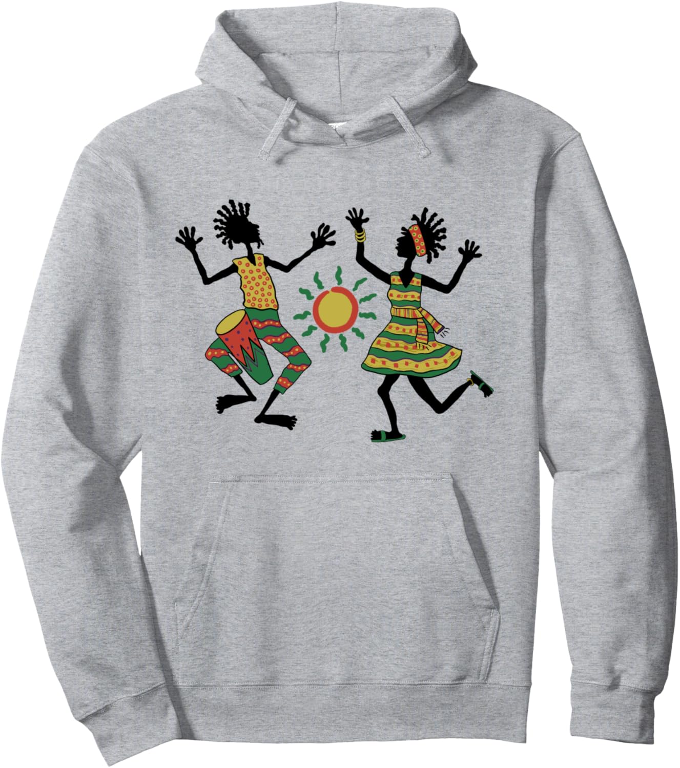 

Худи в стиле регги-раста Reggae Rasta Dance, серый