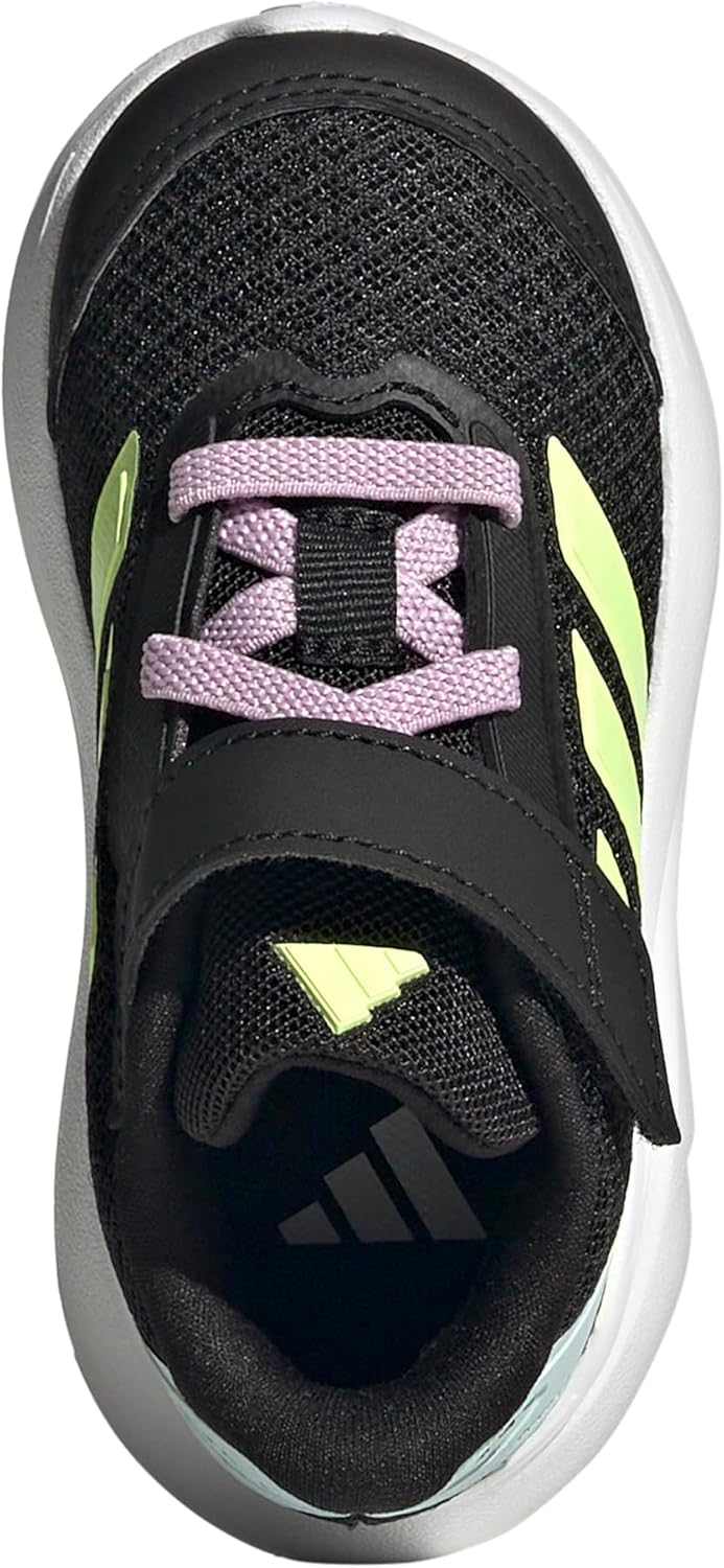 Кроссовки adidas Kids' Duramo SL с эластичными шнурками, черный/желтый — фото 3
