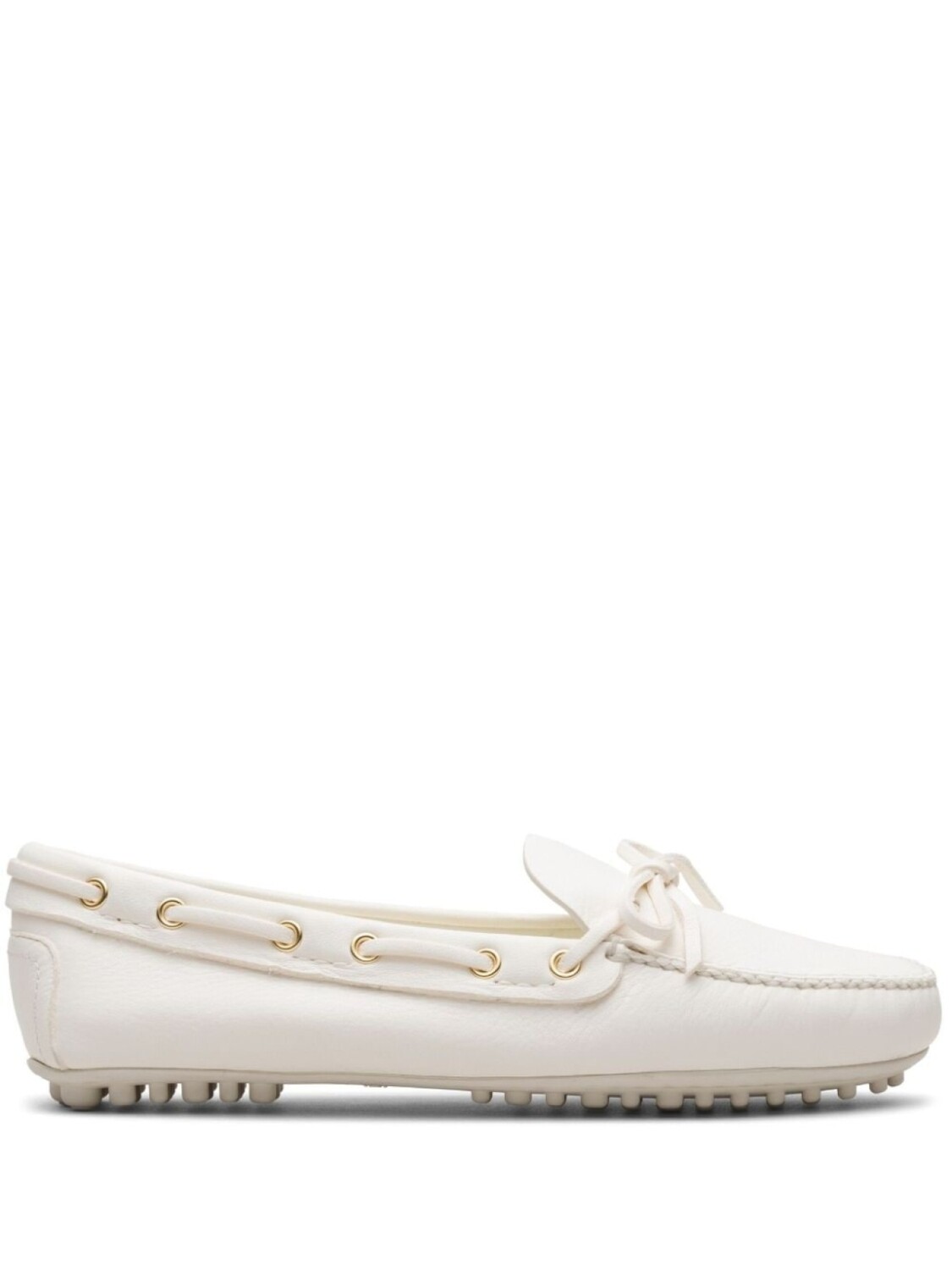 

Car Shoe лоферы с закругленным носком, белый