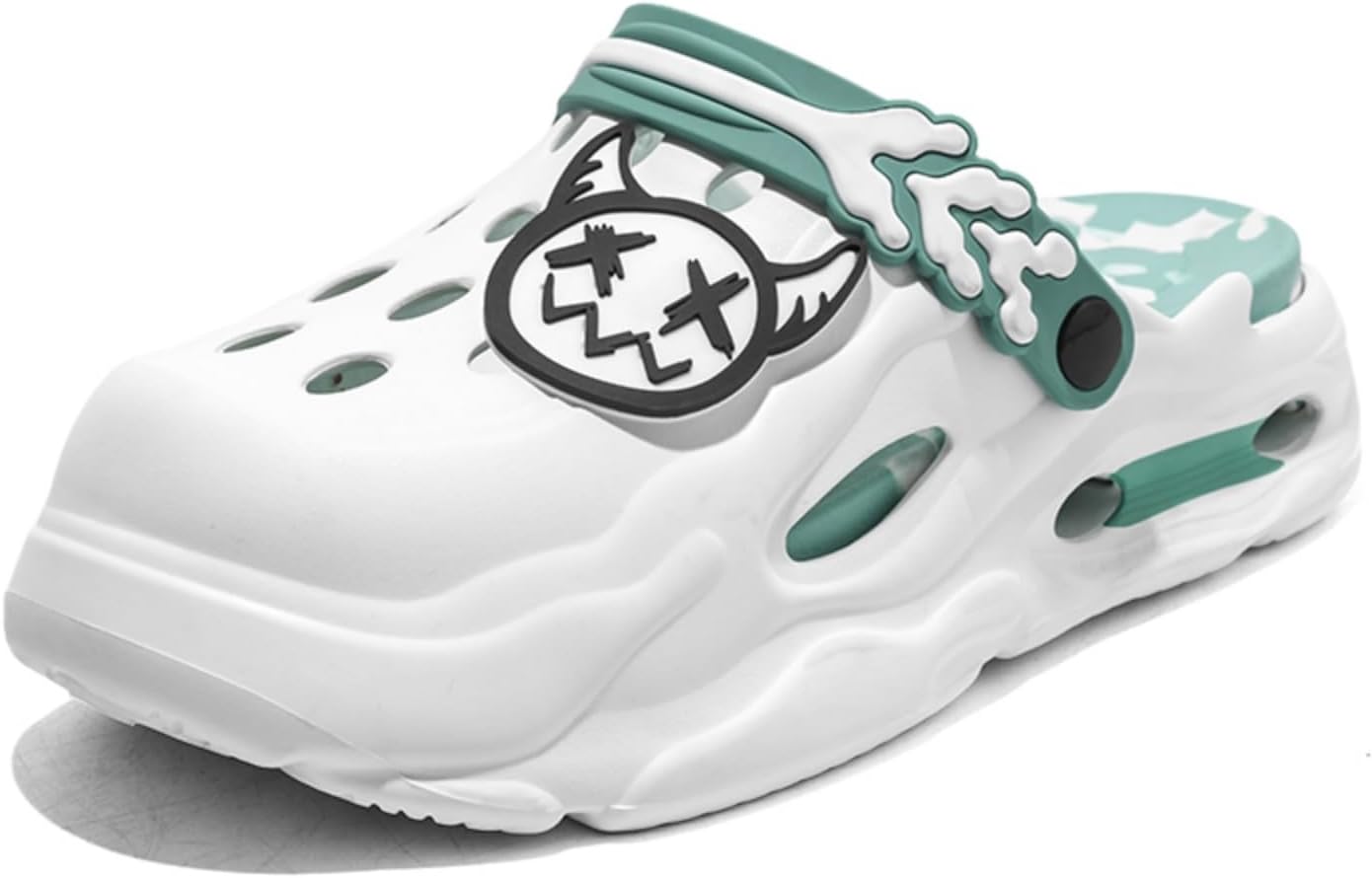 

Мужские летние сандалии и шлепанцы на EVA с уникальным дизайном, легкие и комфортные, идеальны для использования дома, на улице и на пляже Khwfjas, белый