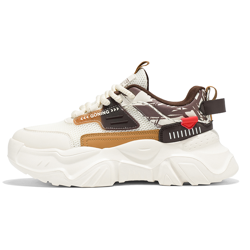 

Низкие массивные кроссовки мужские PNKE, Beige Brown