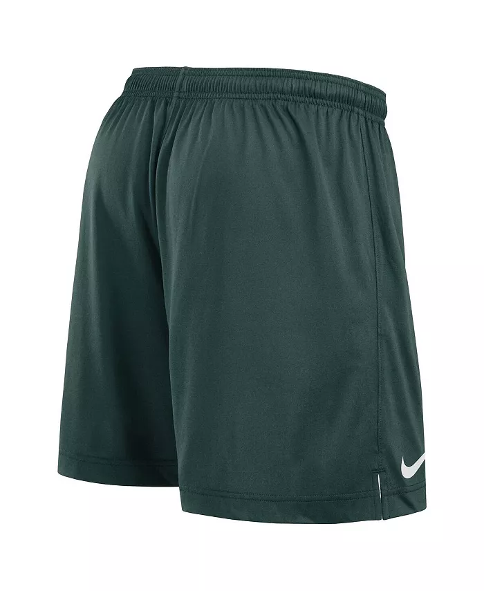 Мужские бело-зеленые реверсивные шорты для тренировок Michigan State Spartans Primetime Nike — фото 3