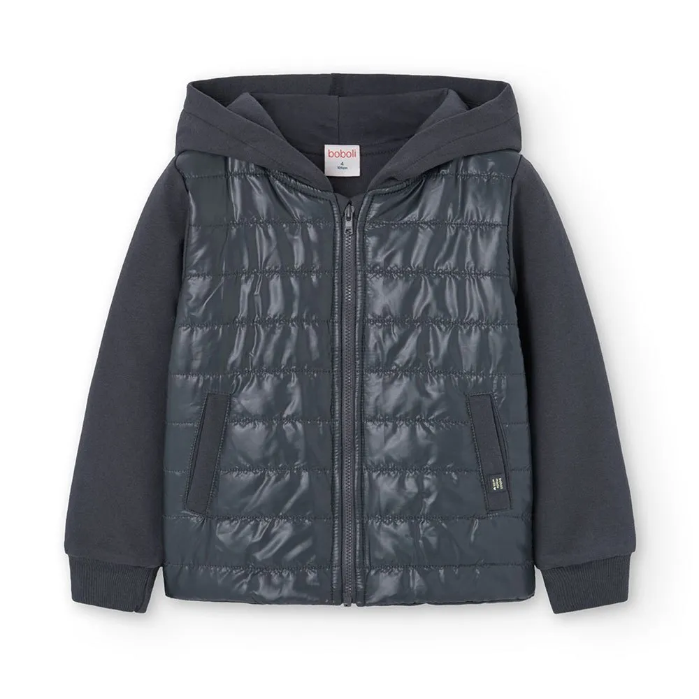 

Куртка Boboli Fleece Combined, серый