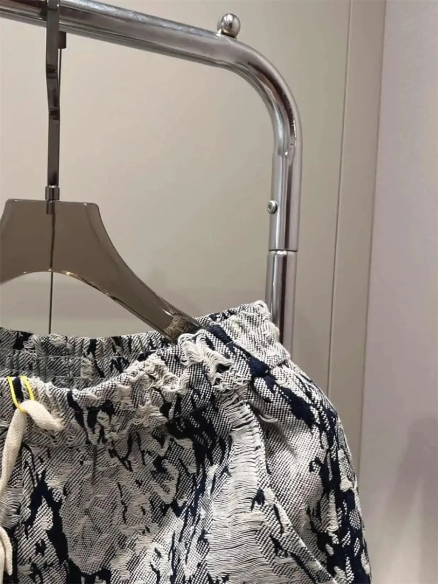 Мужские шорты Casual с принтом Tie Dye, эластичным поясом и карманами — фото 4