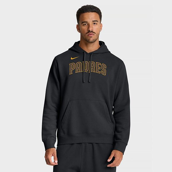 Мужская черная толстовка San Diego padres club Nike