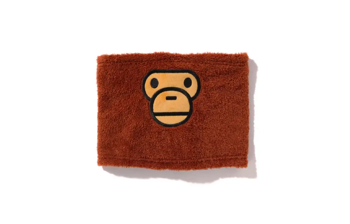 

A BATHING APE Детский шарф коричневый, Brown