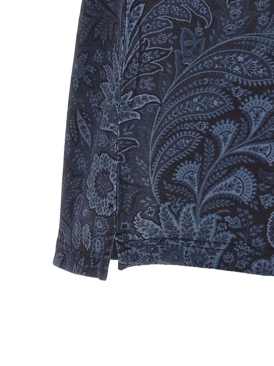 Поло с узором «Arnica Paisley» ETRO, синий — фото 4