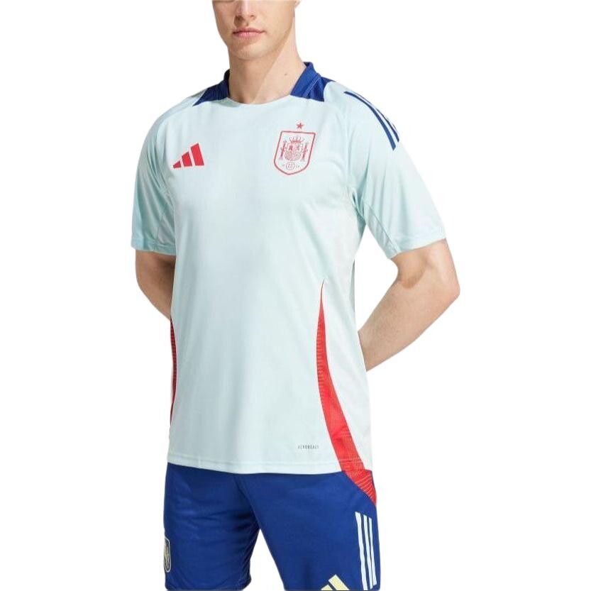 Одежда Футболка мужская светло-голубая Adidas, светло-голубой — фото 4