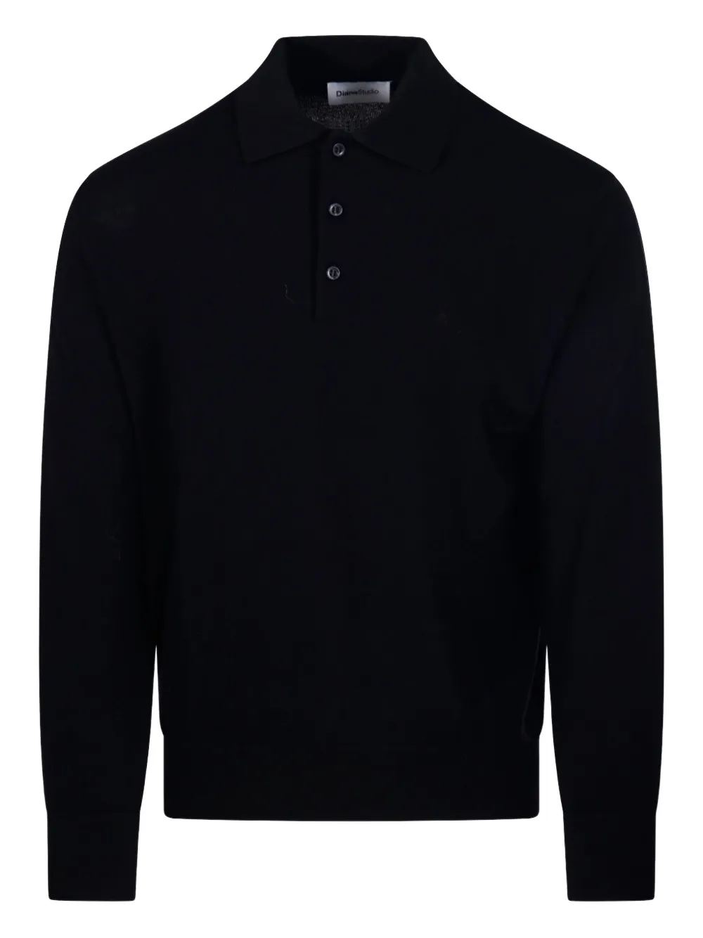 

Шерстяная рубашка-поло Diana Studio, черный