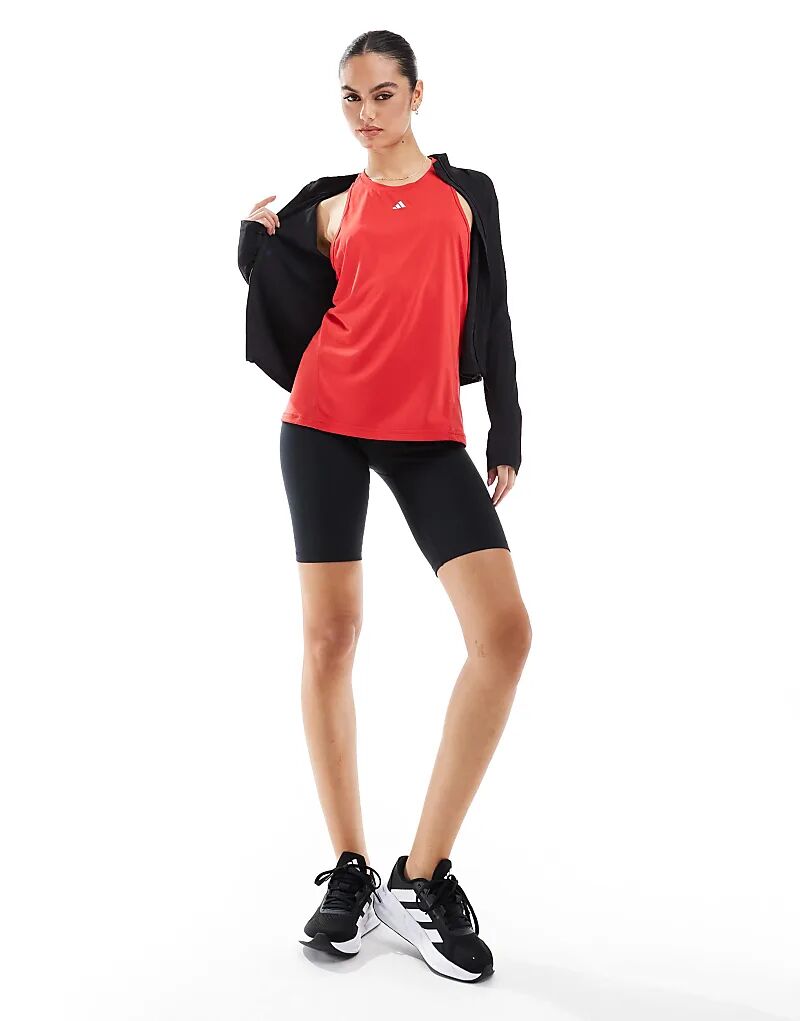 

Майка adidas Training Tank Top красного цвета - RED adidas performance