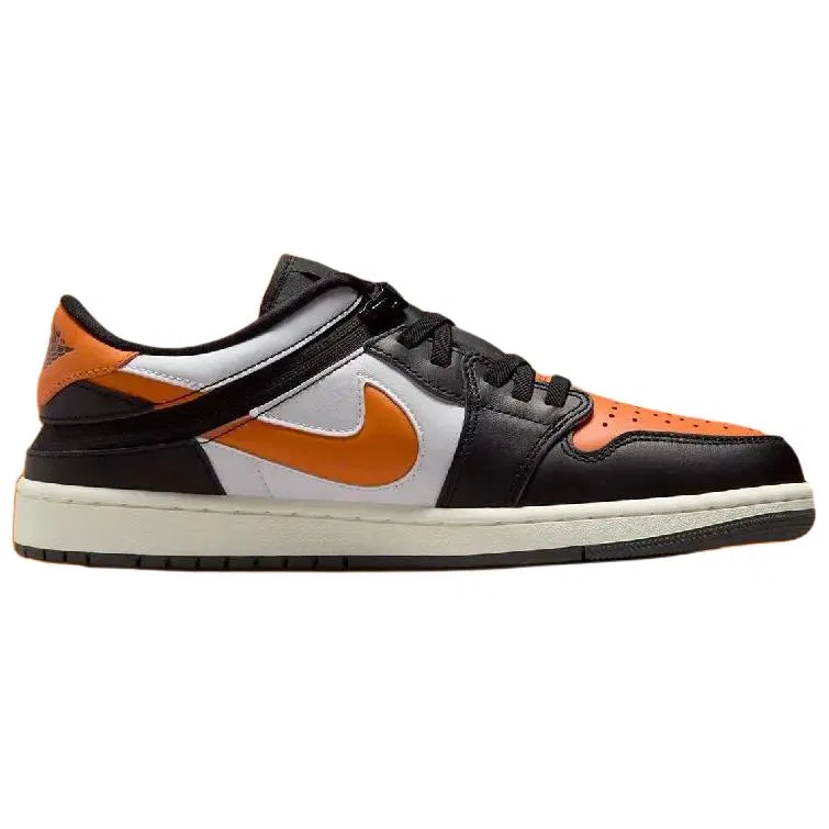 Кроссовки баскетбольные низкие Jordan Air 1 Black/Orange/White — фото 3