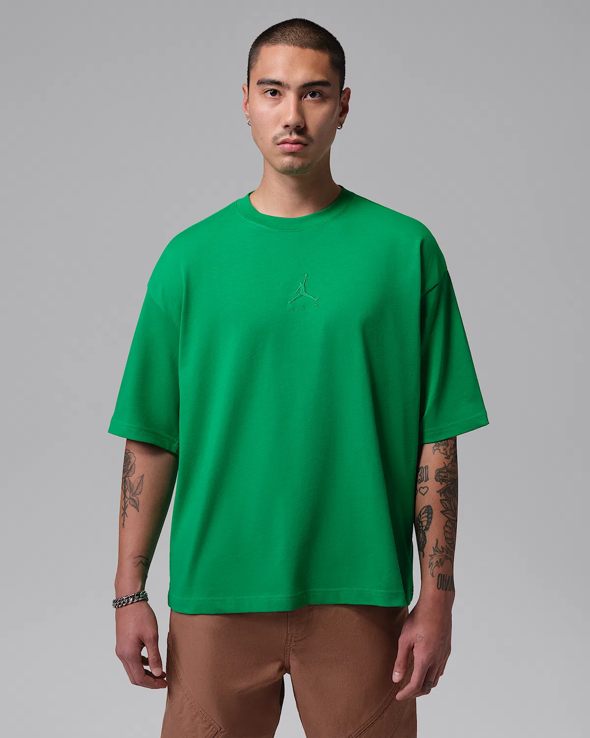 Мужская оверсайз футболка Jordan Flight Essentials, Lucky Green/Lucky Green