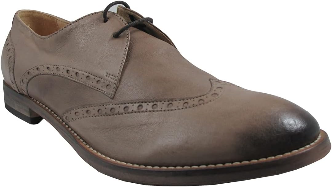 

Мужские итальянские кожаные туфли с крыльчатым носком и шнуровкой 4128 Boemos, Taupe