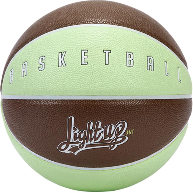 

361° Впитывающая влагу кожаная баскетбольная тренировочная Green Brown, размер 7, унисекс