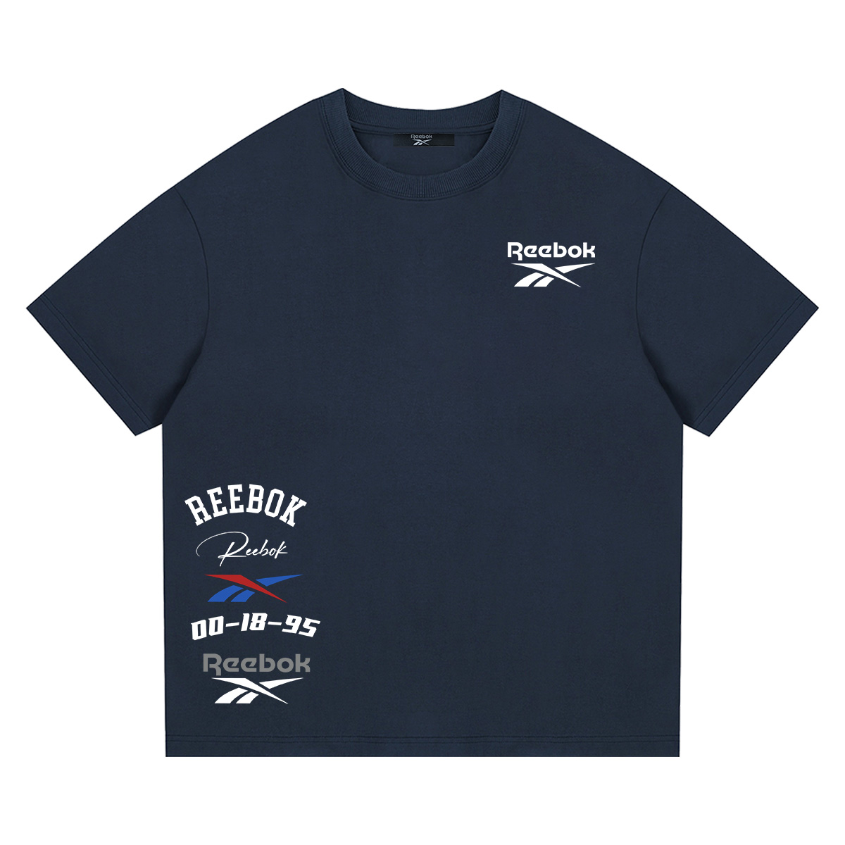 

Футболка Unisex Crew Neck Moderate Heavyweight Reebok, темно-синий