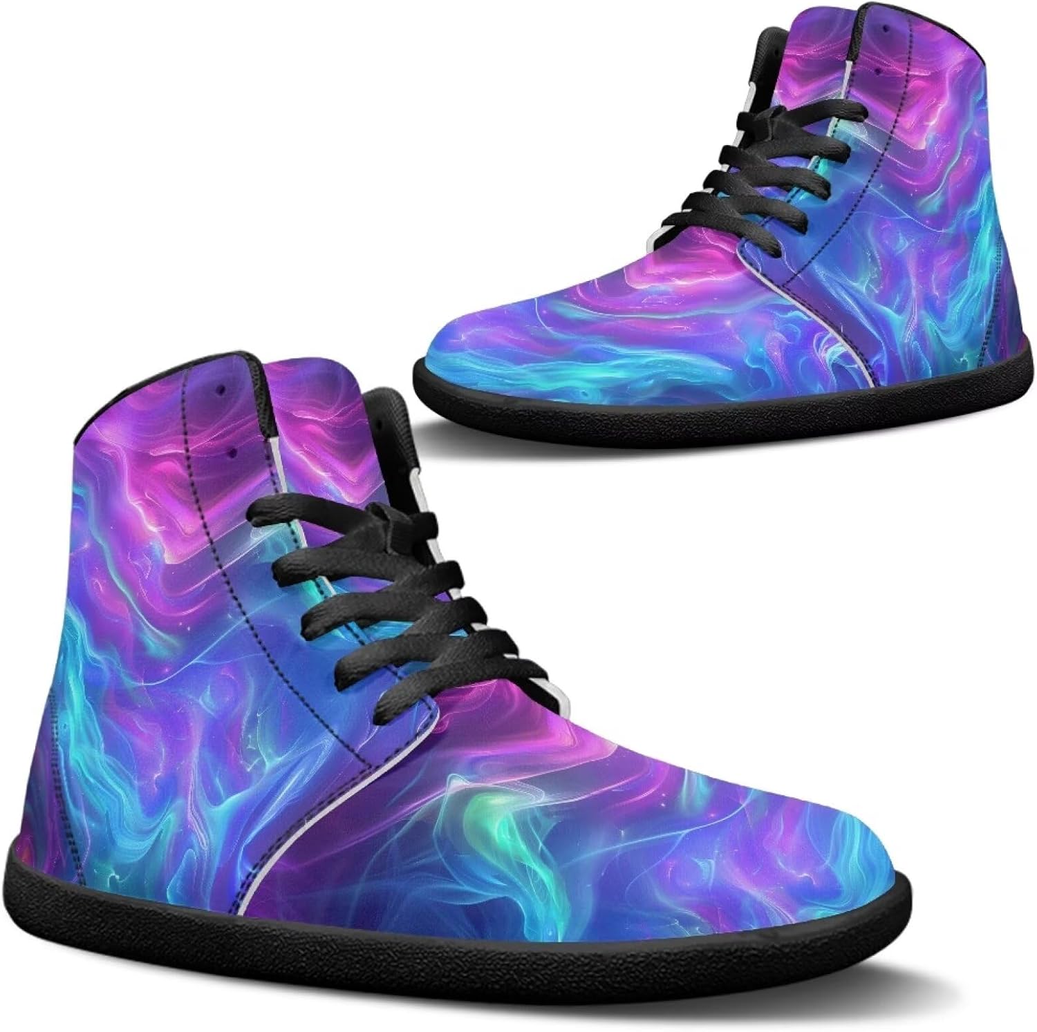 

Мужские высокие кроссовки Легкие, комфортные, широкий носок, обувь для босоногой ходьбы, противоскользящие, с нулевым перепадом, спортивные кроссовки Размеры США 5-14 Qoiuvncy, Starry Sky Series