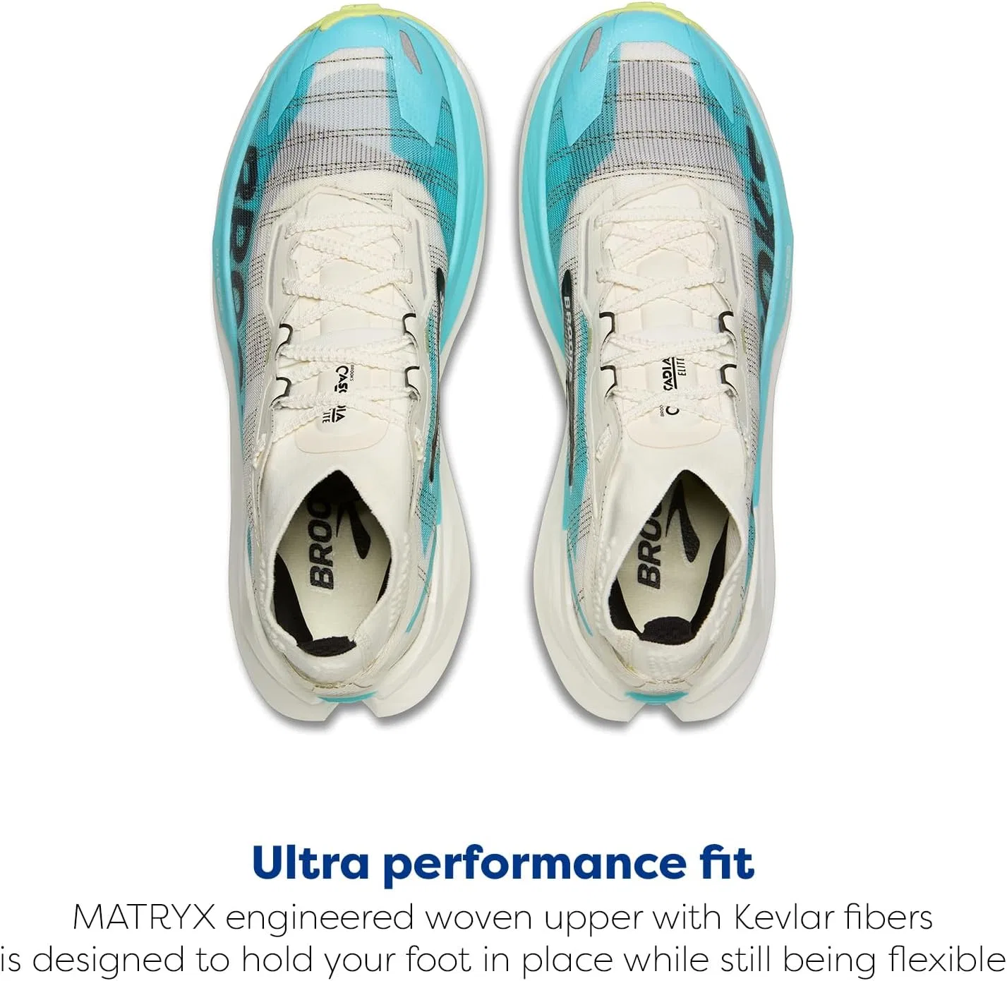 Мужские кроссовки Brooks Cascadia Elite, Star White Bluefish Black — фото 4