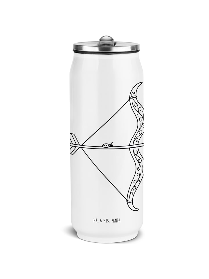 

Mr. & Mrs. Panda Белая бутылка для воды со знаком зодиака Стрелец, без слогана