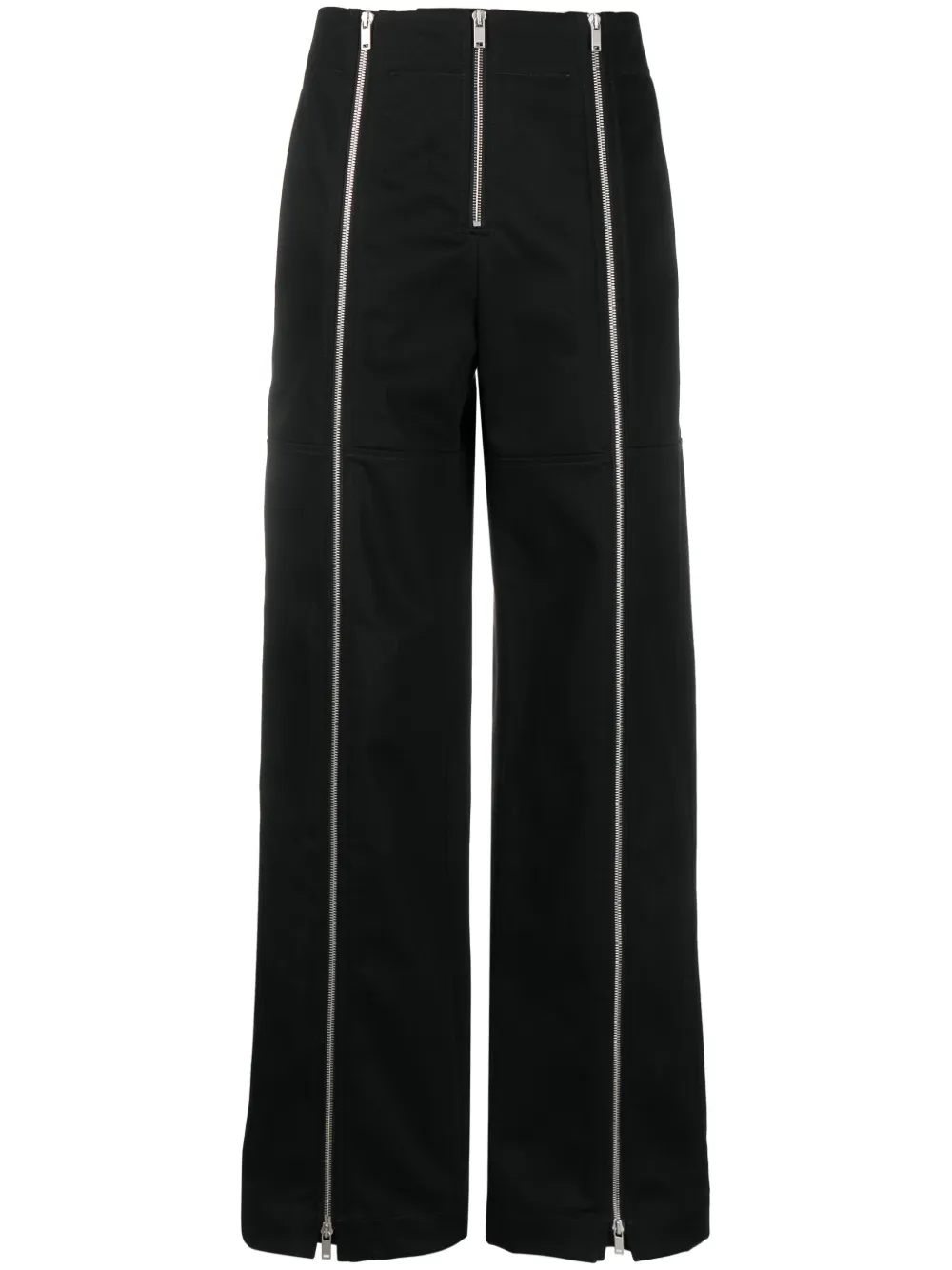 

Брюки широкого кроя на молнии JIL SANDER, черный