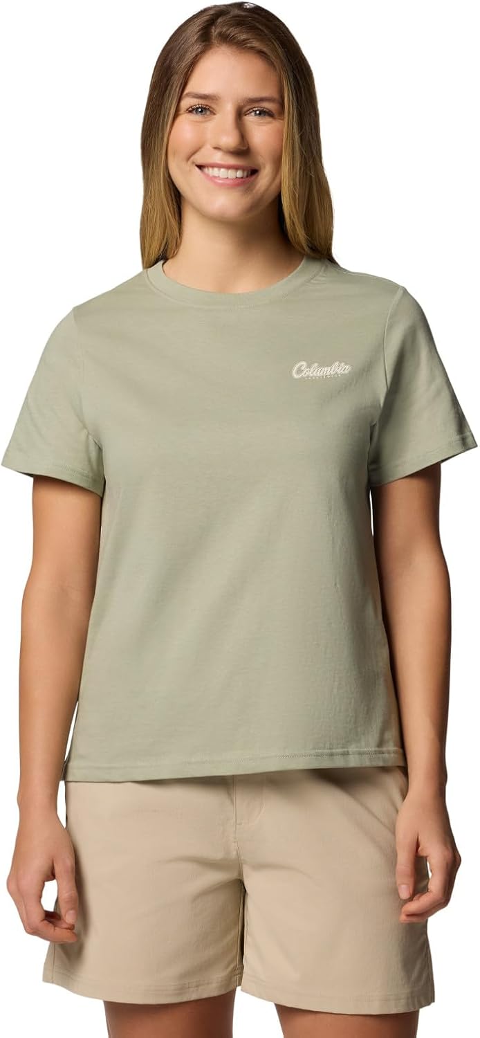 

Женская футболка Columbia Rolling Bend с коротким рукавом и принтом, Safari/Timberline Trio, Бежевый, Женская футболка Columbia Rolling Bend с коротким рукавом и принтом, Safari/Timberline Trio