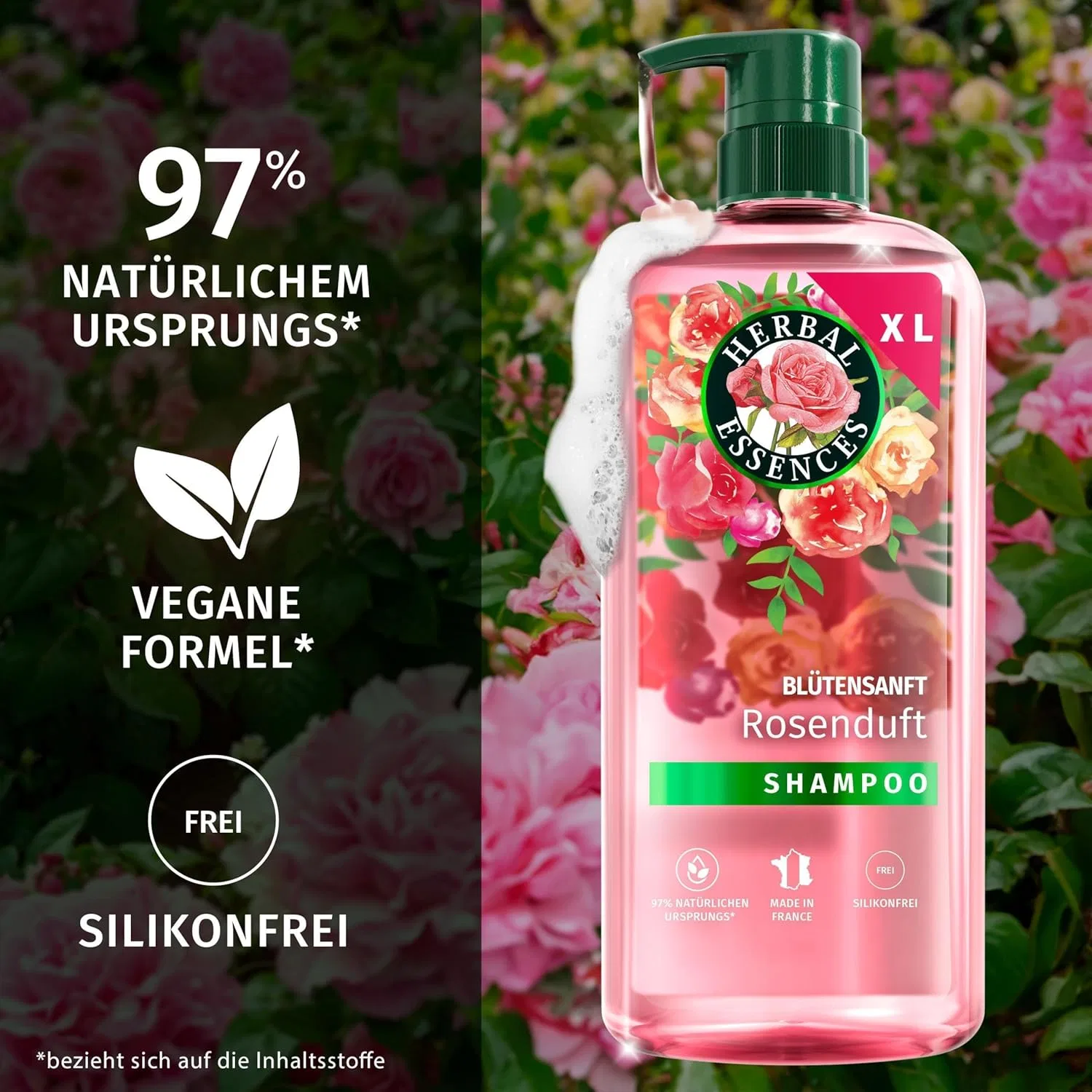Шампунь Herbal Essences Blütensanft с ароматом розы, 650 мл Herbal Essences — фото 4
