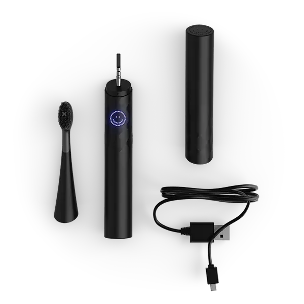 Звуковая зубная щетка черная, 1 шт. Burst Oral Care Curve — фото 2