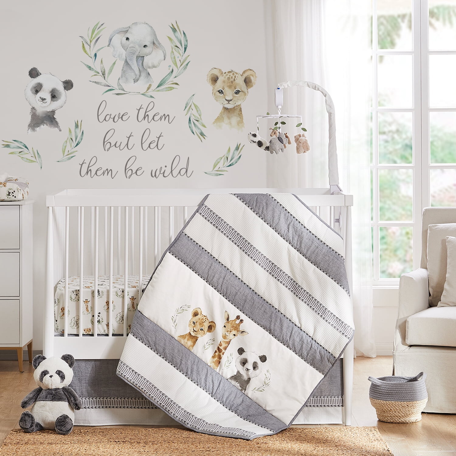 

Комплект постельного белья для кроватки Levtex Home Baby, серый