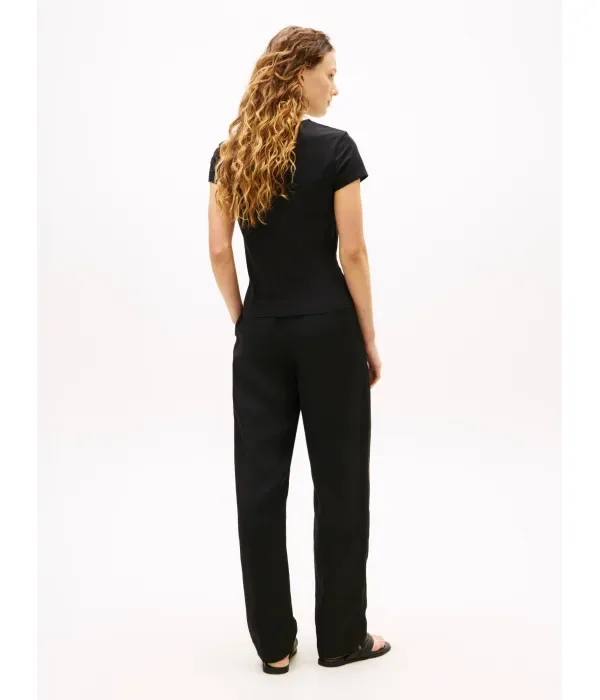 Футболка slim fit Tommy Hilfiger, черный — фото 3
