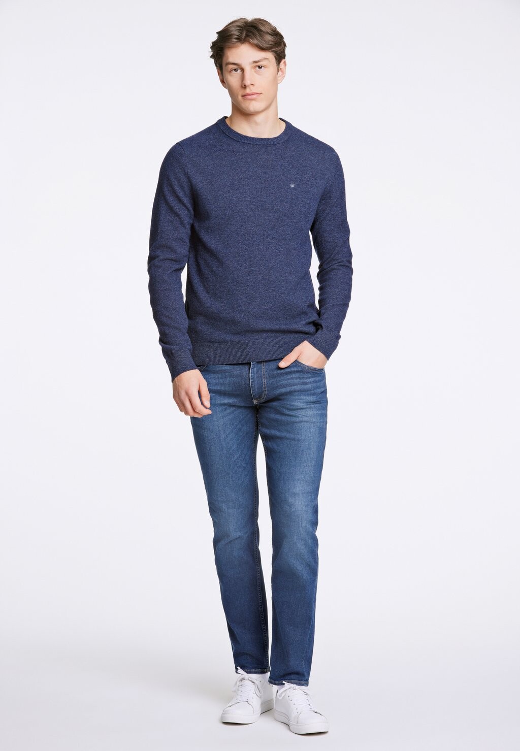 

Джемпер Junk De Luxe, цвет Mottled Dark Blue