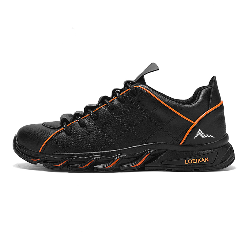 

ATONGMU Мужские повседневные кроссовки Low Top черно-оранжевые, цвет Black Orange