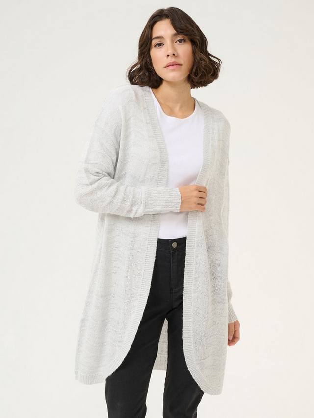 

Вязаный кардиган emria KAFFE, цвет Light Grey