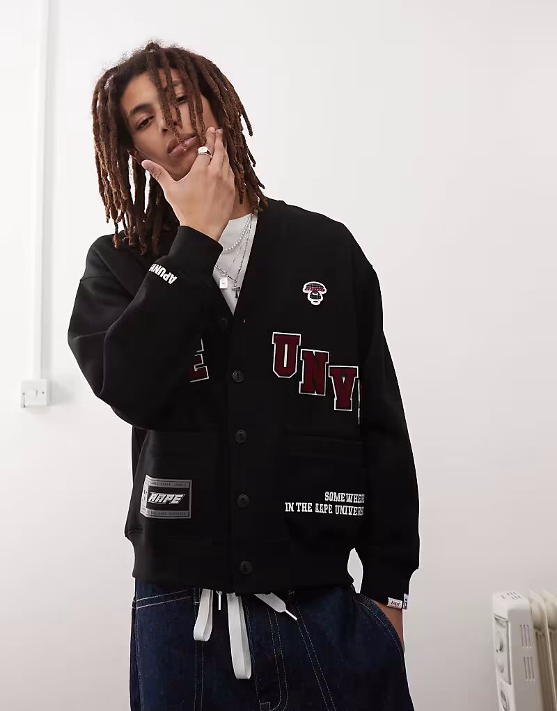 

Кардиган Aape By A Bathing Ape Universe черного цвета