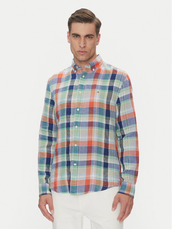 

Рубашка обычного кроя Summer Madras MW0MW39166 Tommy Hilfiger, мультиколор