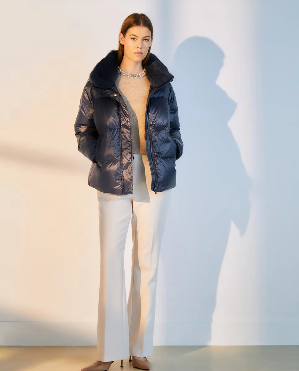 

Длинный женский пуховик Woman El Corte Inglés, цвет 400 Azul